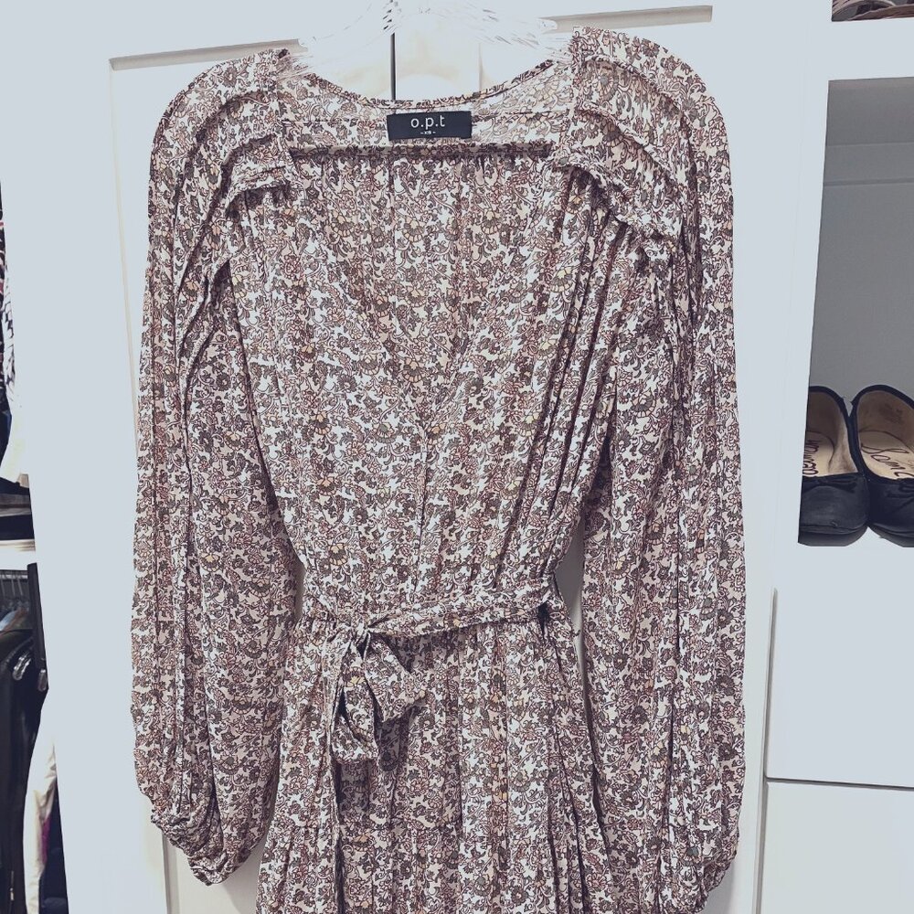 OPT Short Floral Dress with Gorgeous Detailing Size XS (but runs large)